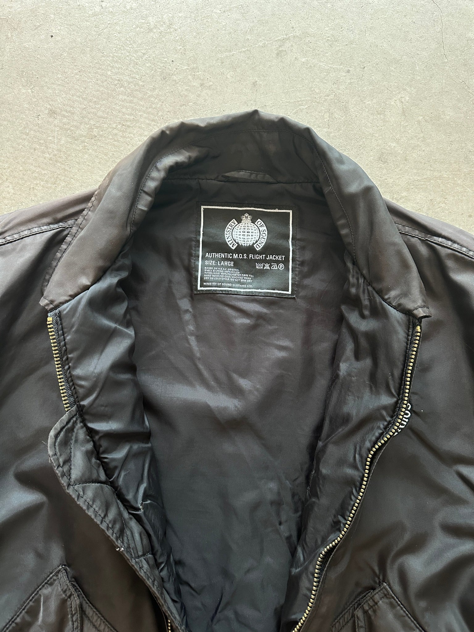 1990's Ministry of Sound Flight Jacket - L