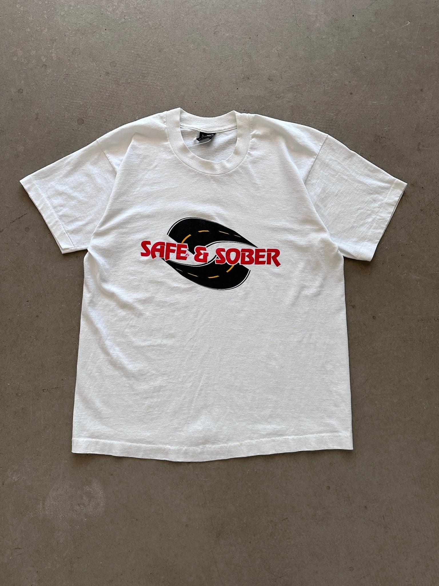 1990's Safe & Sober T-Shirt - L