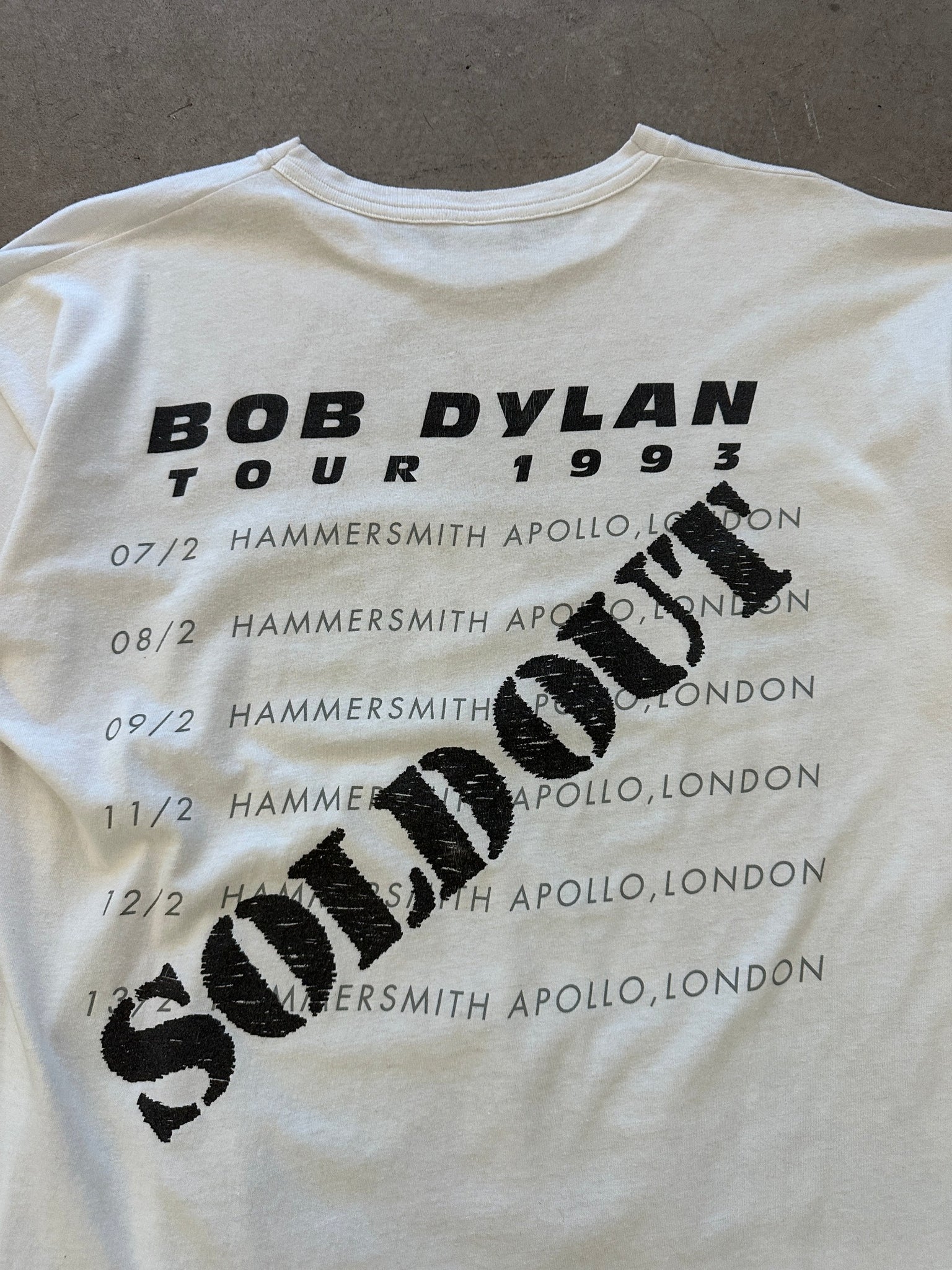 1993 Bob Dylan Tour T-Shirt - XL