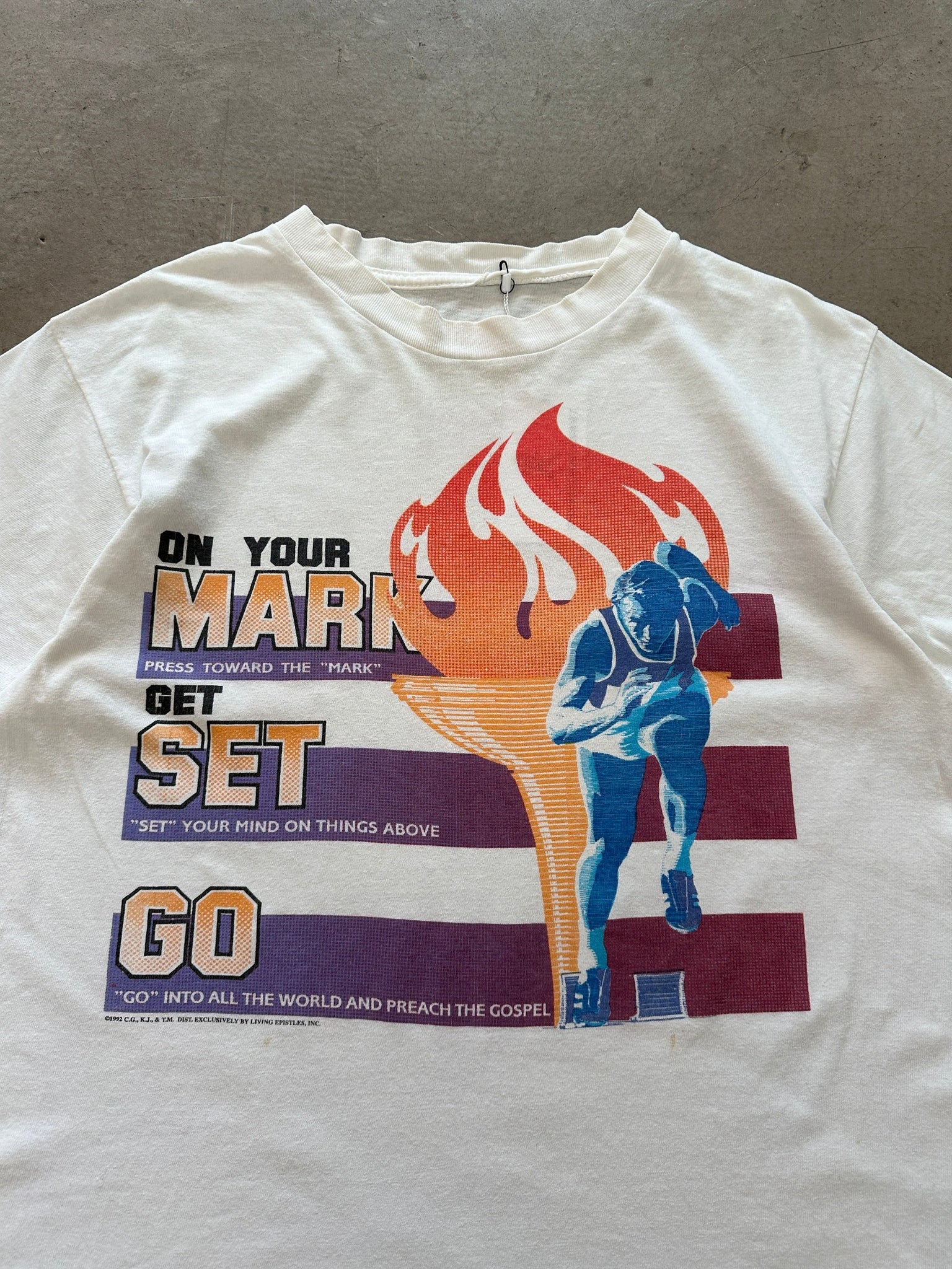 1992 On Your Mark Get Set Go T-Shirt - M