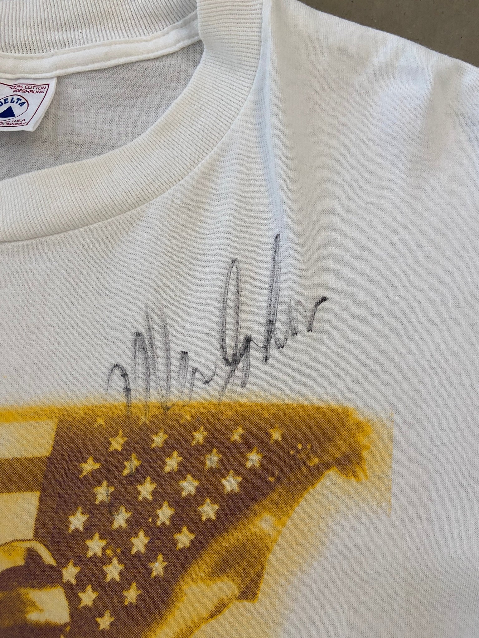 1996 Signed Allen Johnson Hurdles Champion T-shirt - XL