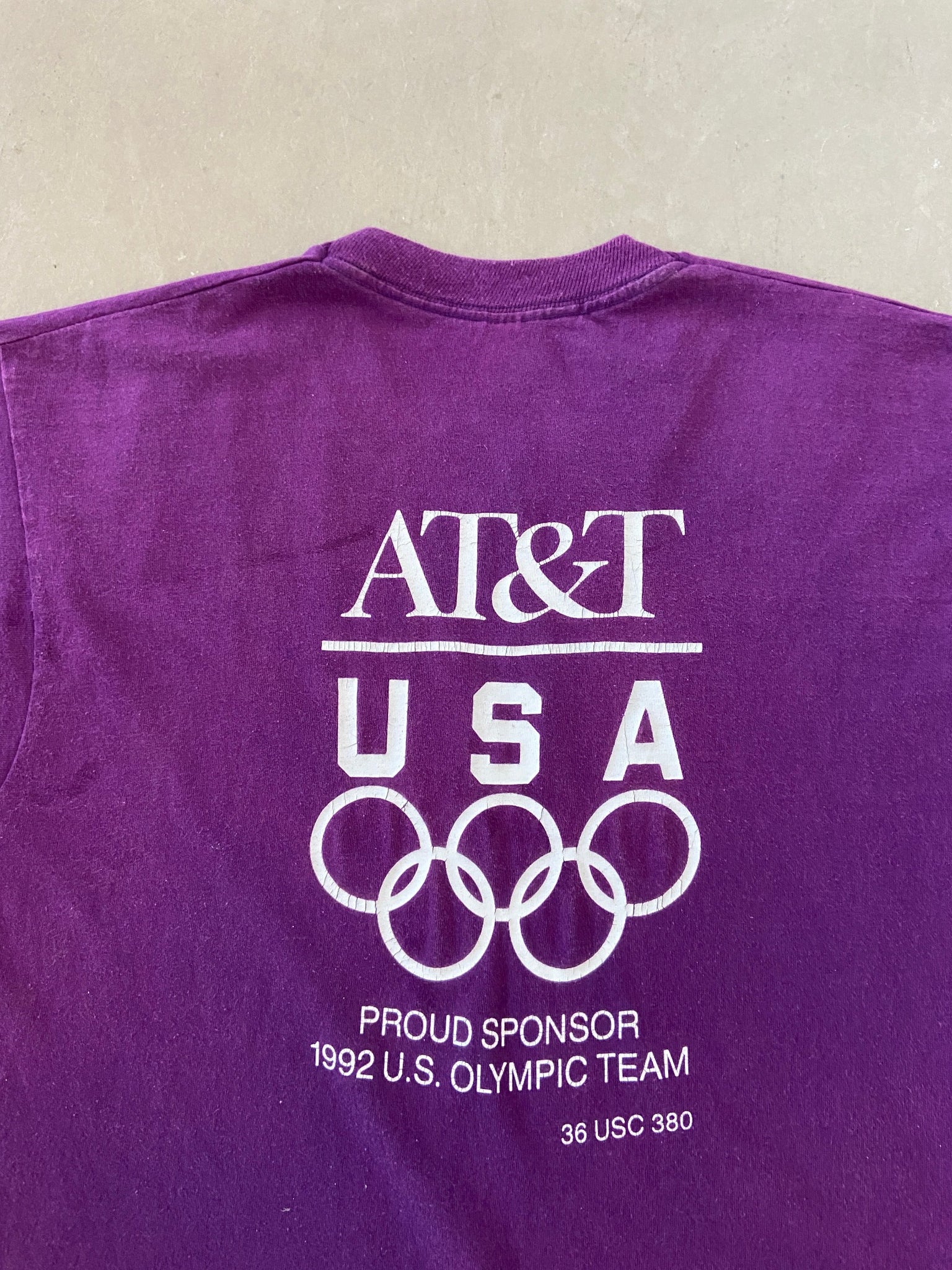 1992 AT&T Olympic Sponsor T-shirt - XL