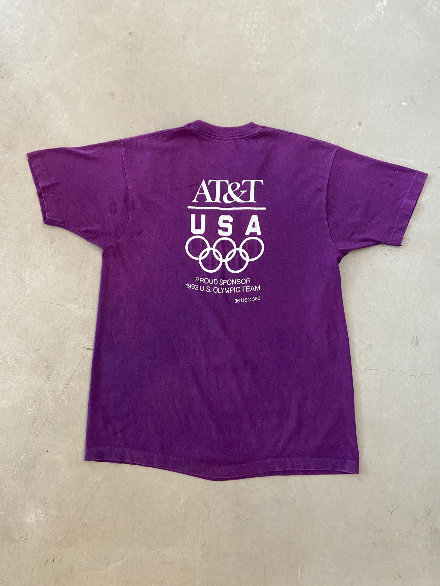 1992 AT&T Olympic Sponsor T-shirt - XL