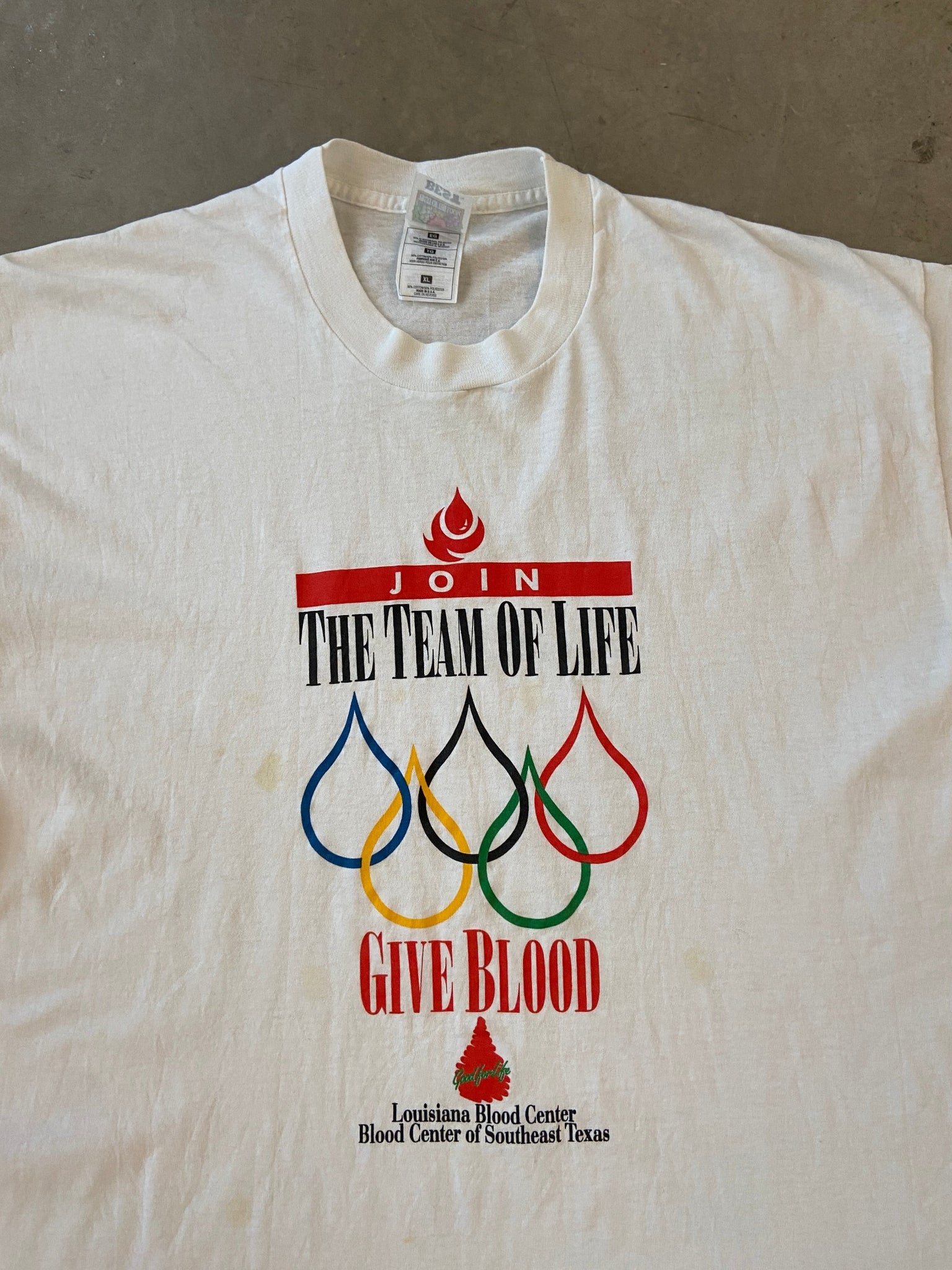 Give Blood The Team of Life T-shirt - XL