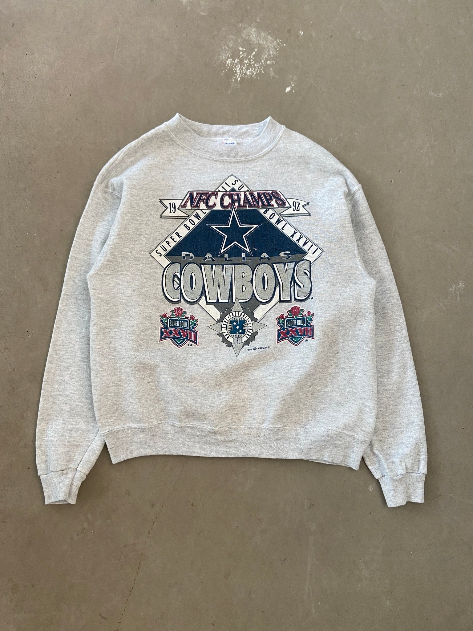 1992 Dallas Cowboys NFC Champs Sweat - L