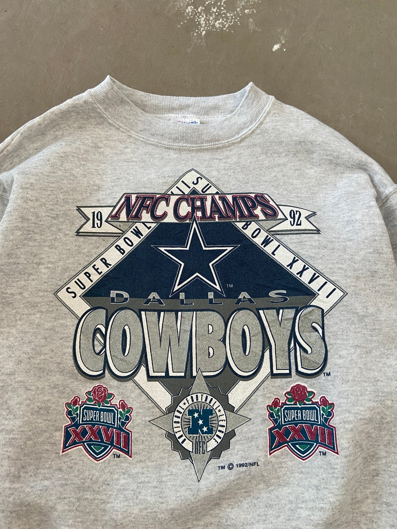 1992 Dallas Cowboys NFC Champs Sweat - L