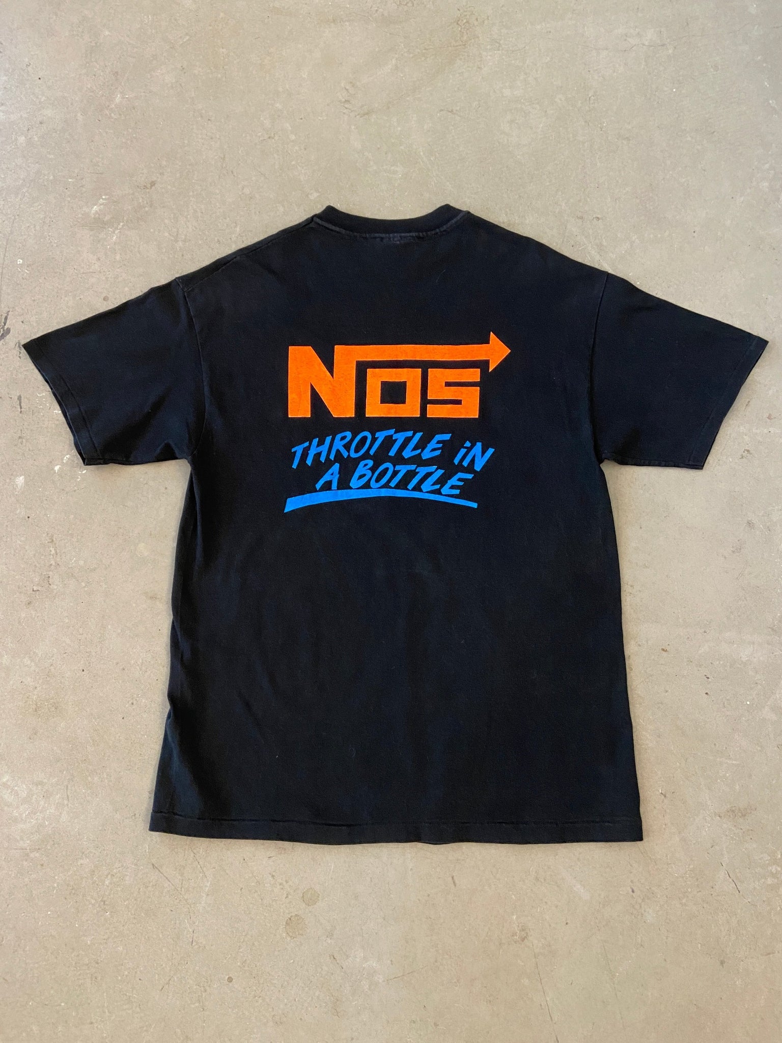 1990's Nitrous Oxide System Throttle in a Bottle T-Shirt - L