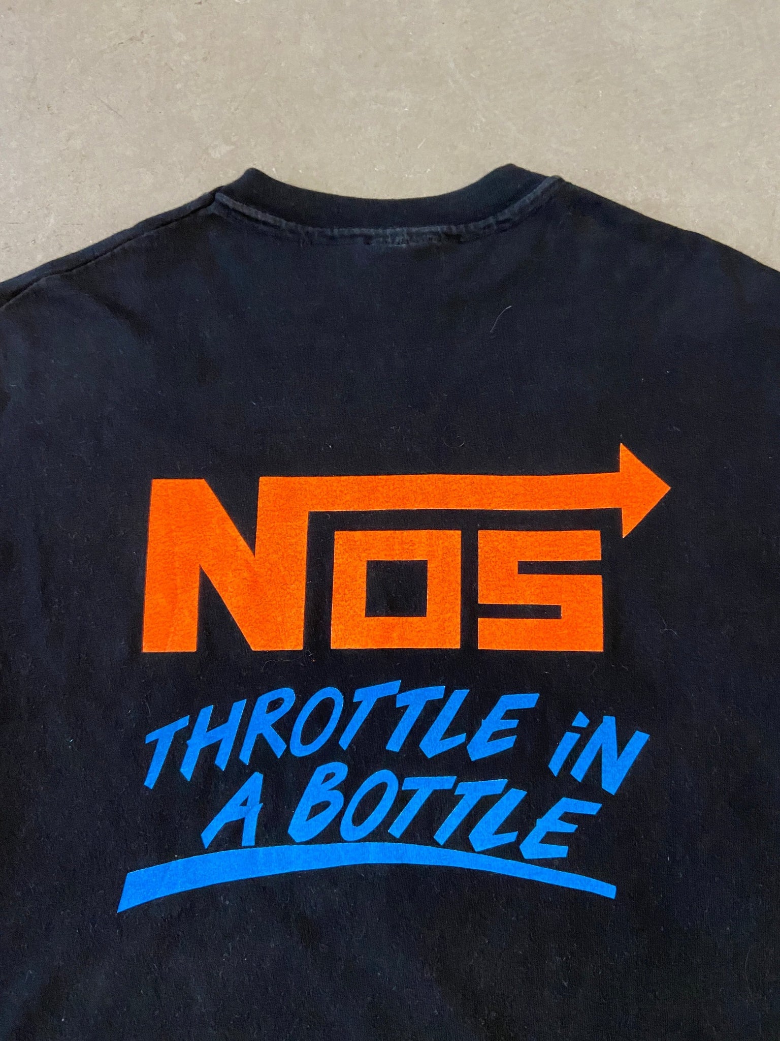 1990's Nitrous Oxide System Throttle in a Bottle T-Shirt - L