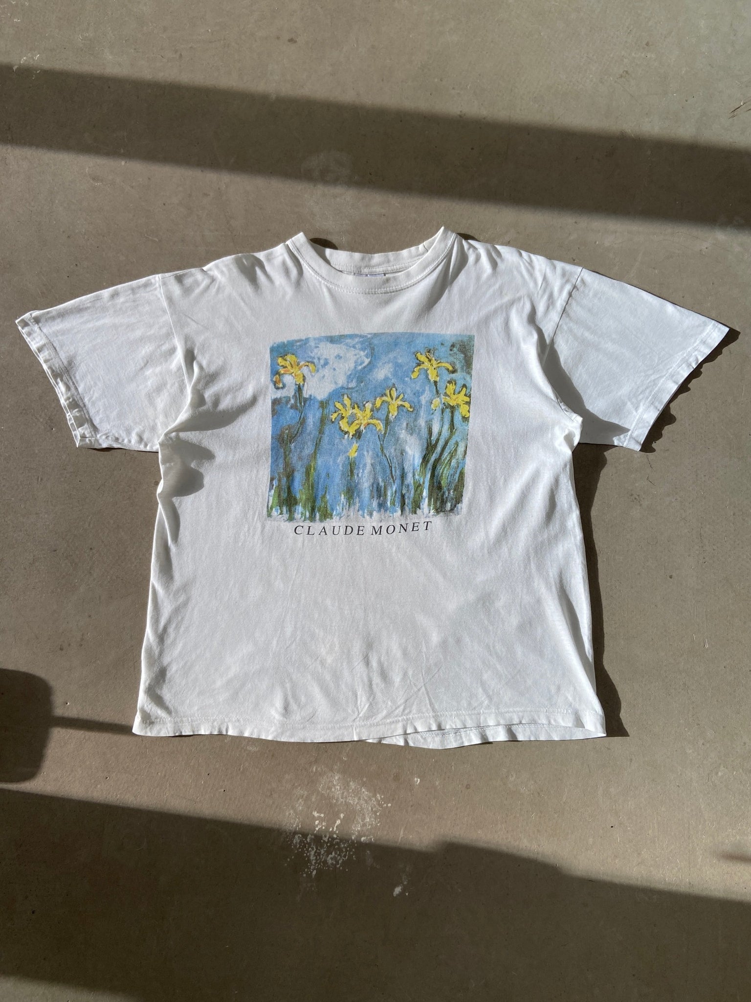 1990's Claude Monet Flowers T-Shirt - M