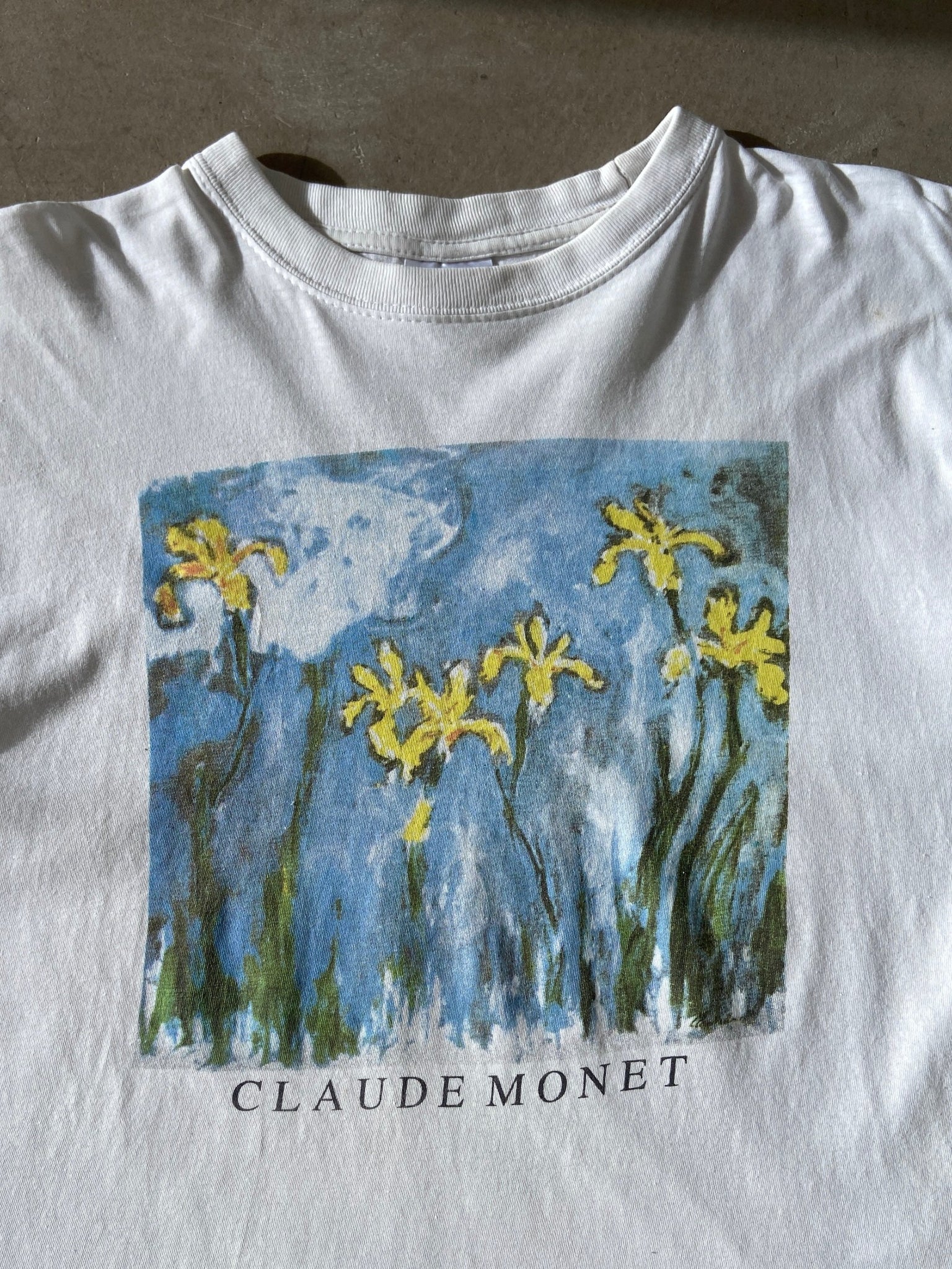1990's Claude Monet Flowers T-Shirt - M