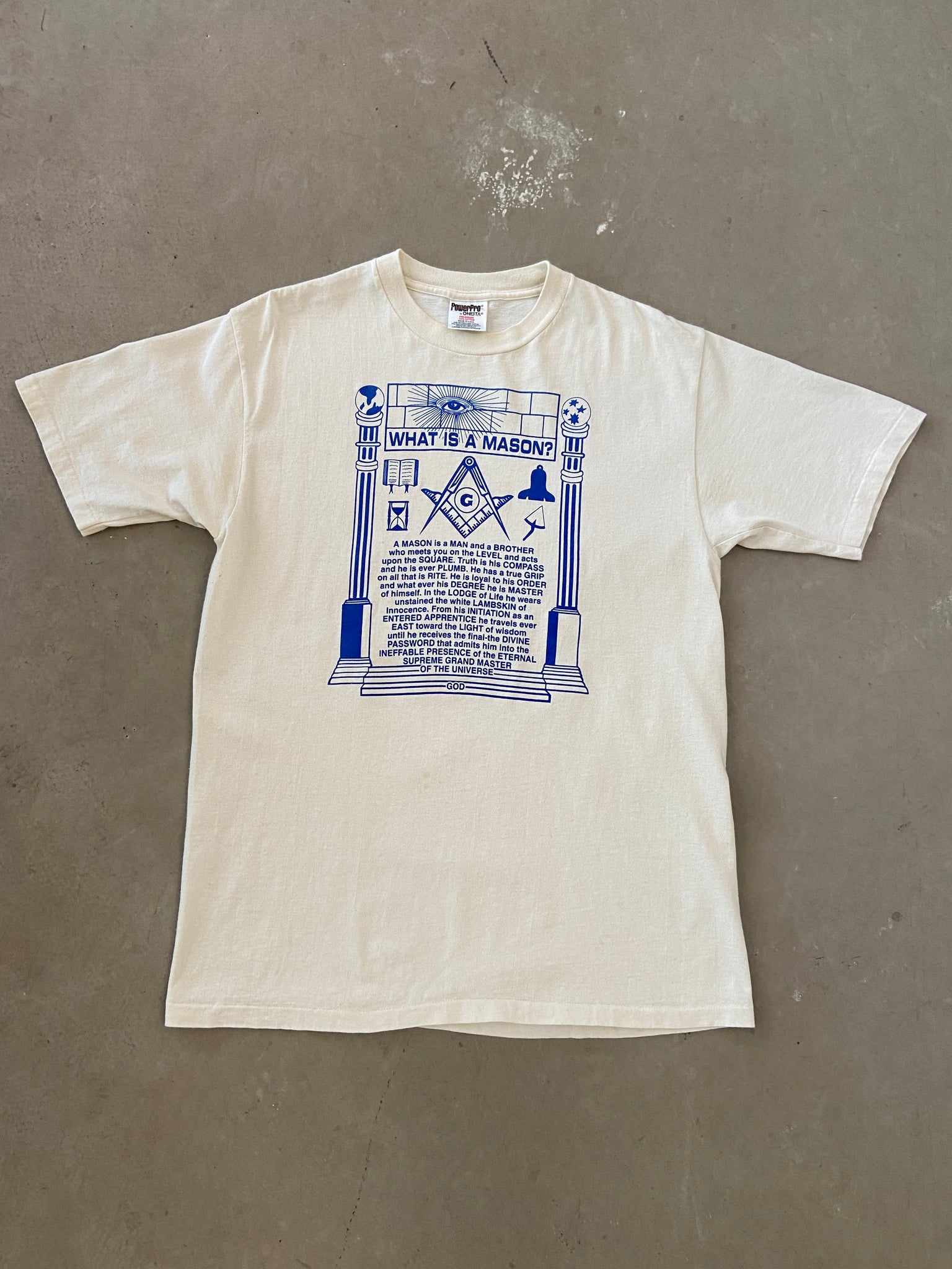 1990's What is a Mason? T-Shirt - L