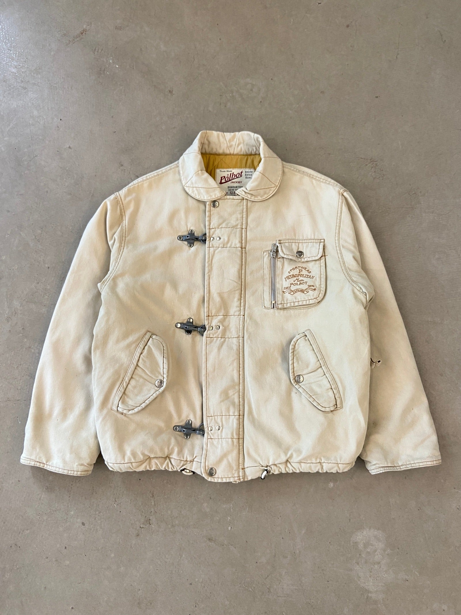 Clasp Jacket 1990's Polbot Firefighter Clasp Jacket - M – Permanent Orbit