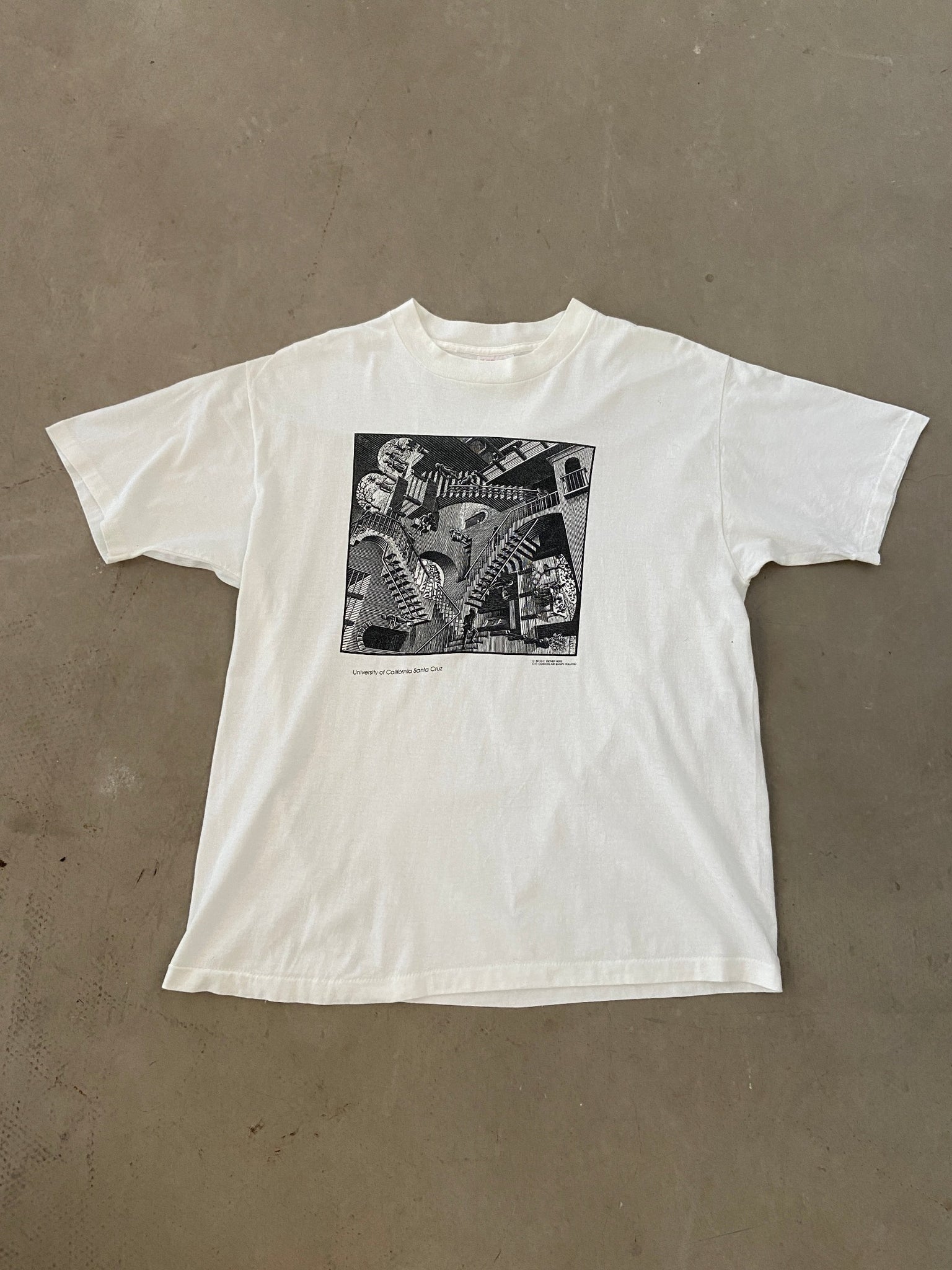 1988 M. C. Escher Relativity T-shirt - XL