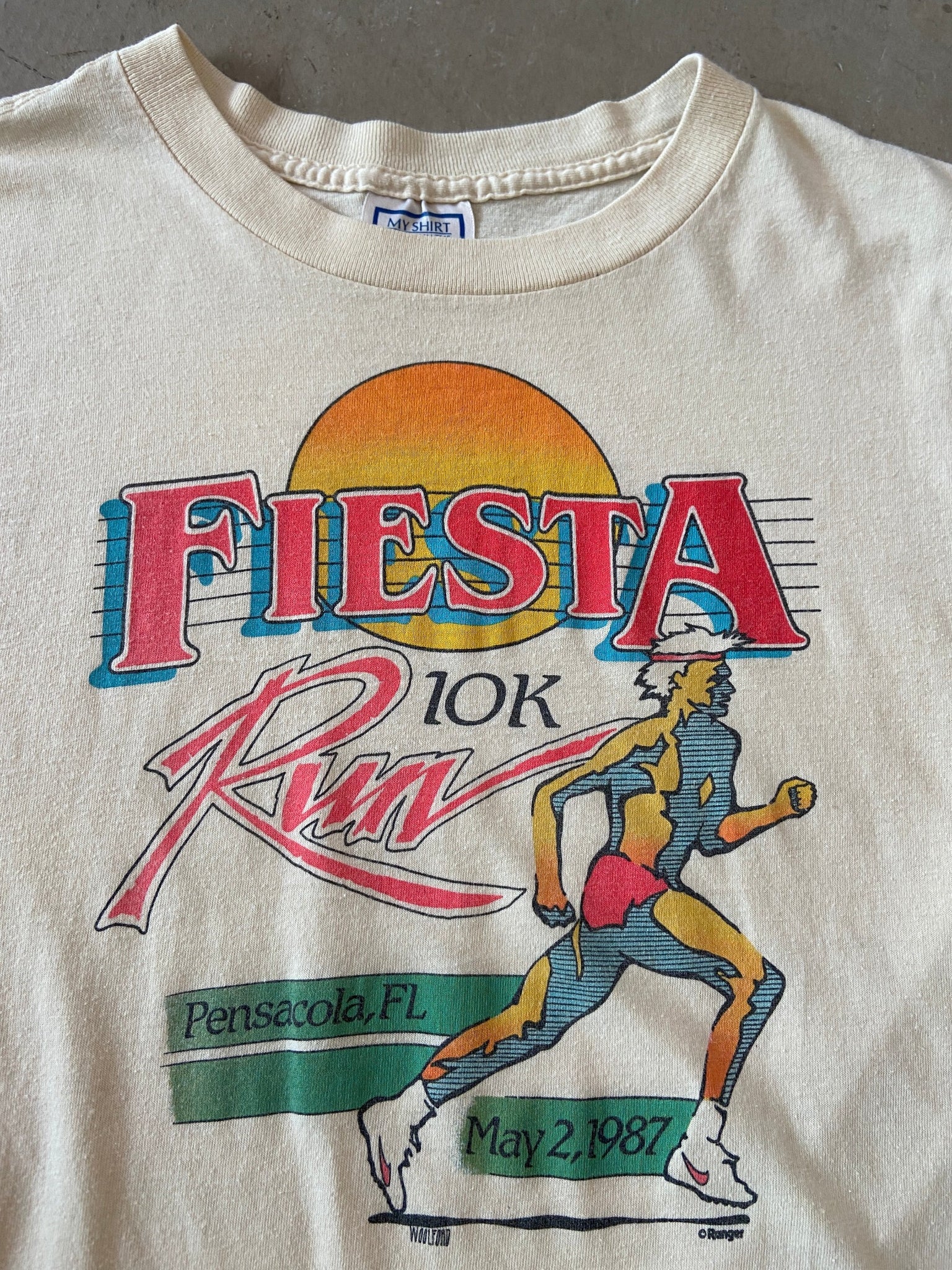 1987 Fiesta 10k Run T-shirt - M