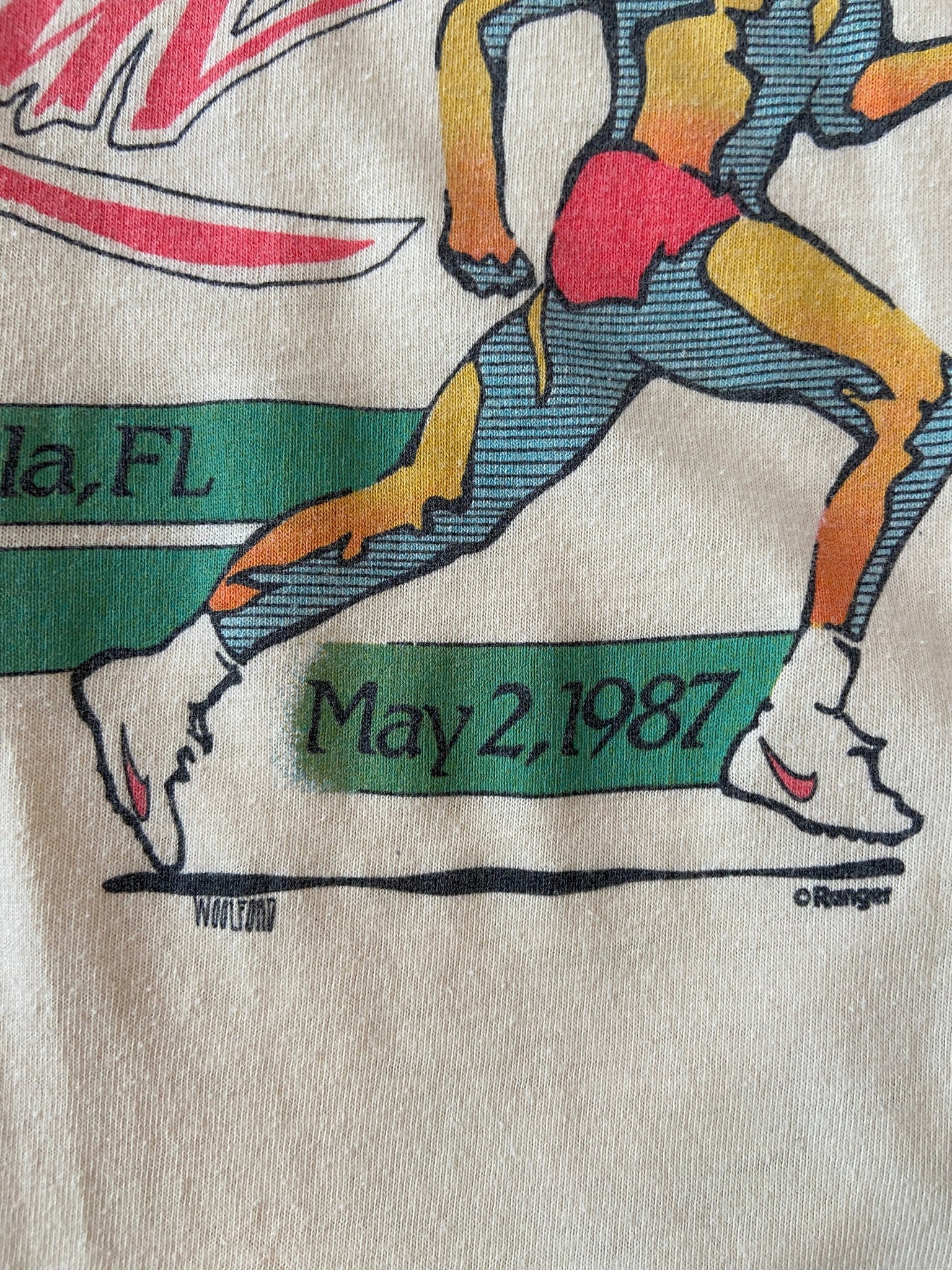 1987 Fiesta 10k Run T-shirt - M